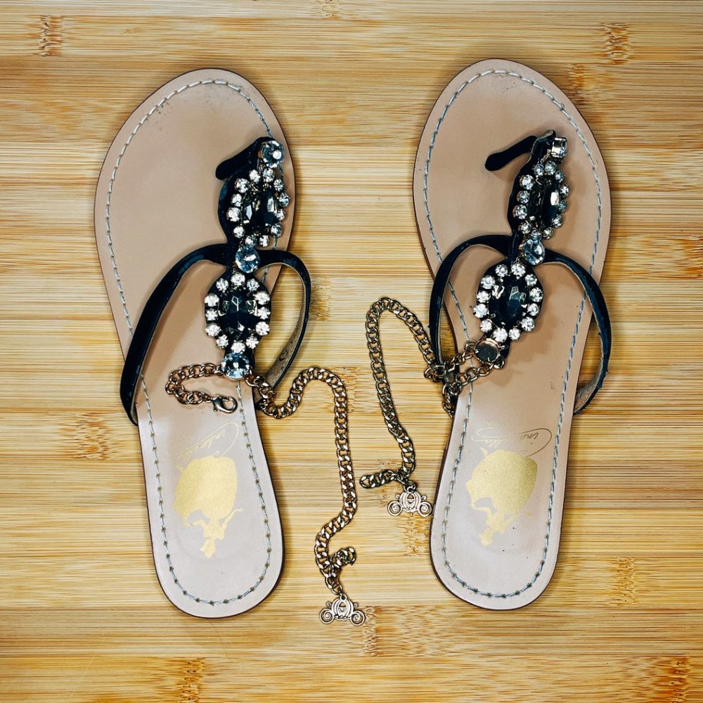 Disney | RARE Cinderella Jeweled Sandals Size 7.5